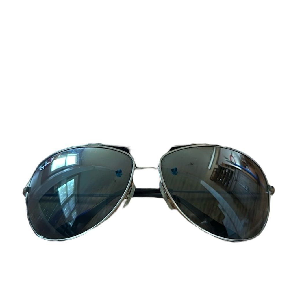 Ray Ban RB3293 Polarized Aviator Matte Gunmetal Reflective Sunglasses - Picture 8 of 11